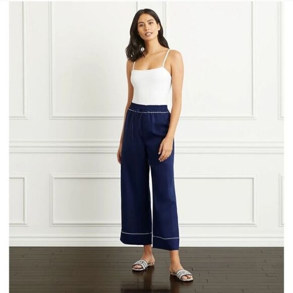 NWT Hill House the Skylar pant women´s linen blend...